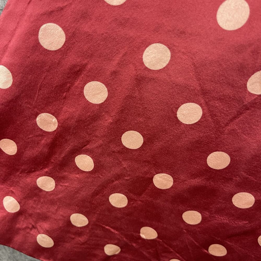 Vintage Betsey Johnson Silk Dress Womens Small Pink Polka Dot Retro Whimsy USA - Picture 16 of 16